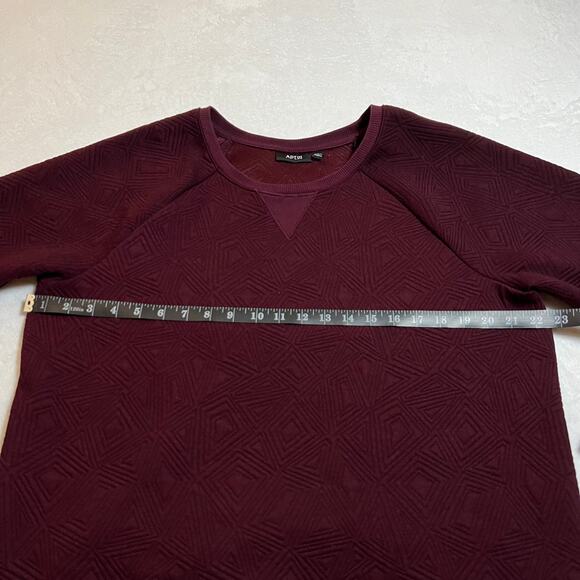 Apt. 9 Crewneck Geometric Pattern Raglan Sleeve Sweatshirt Size X-Large Casual - Picture 7 of 8